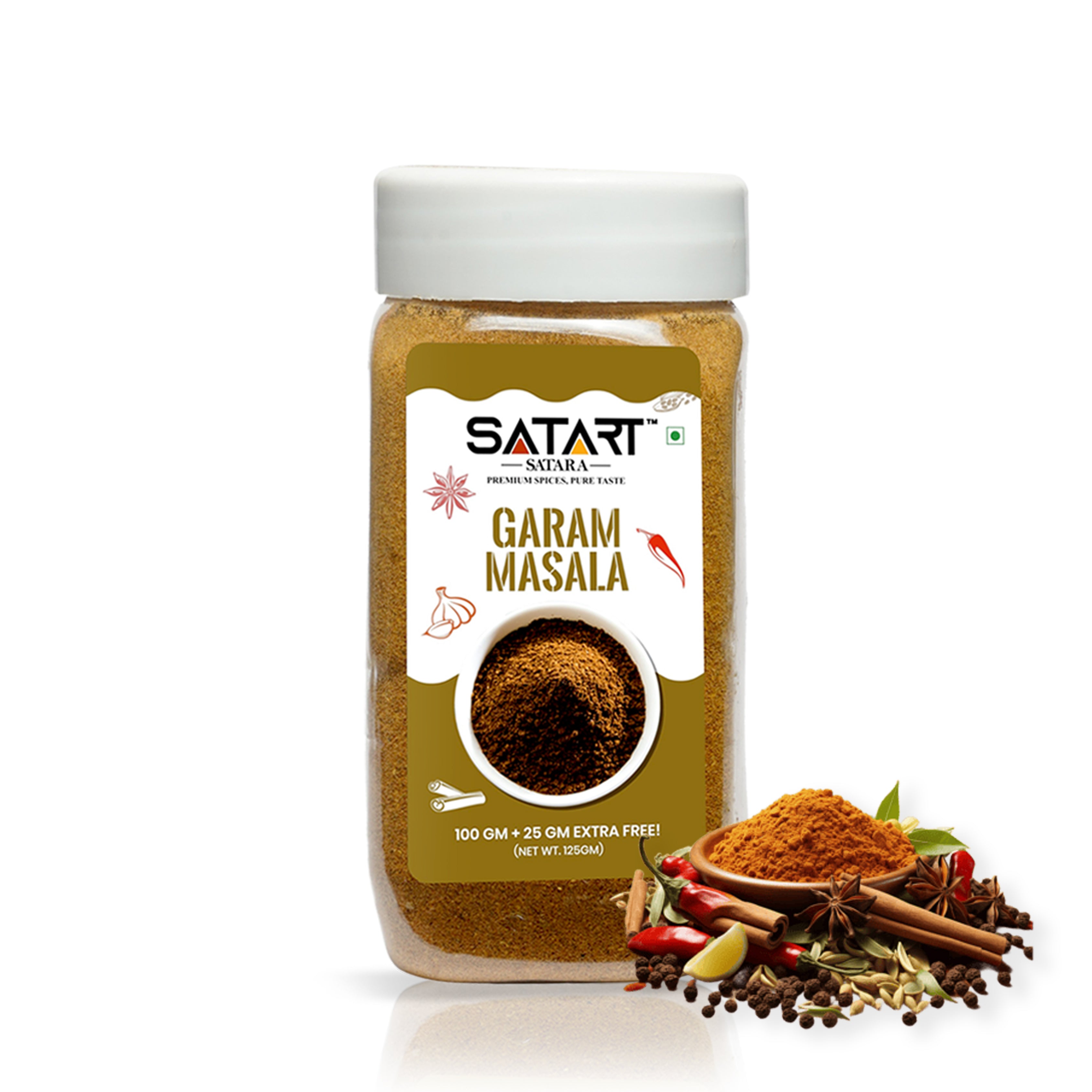 🌟 Satara Spices – Garam Masala (25% Extra)