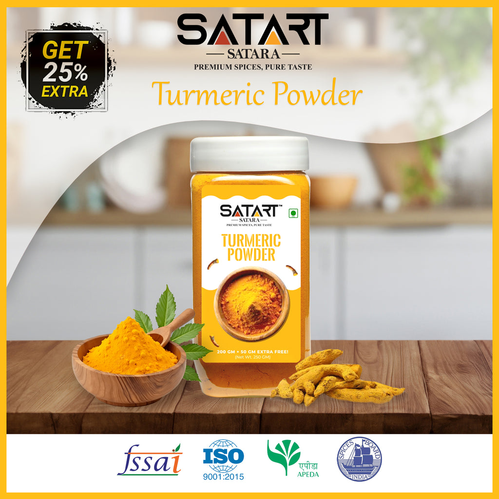 ✨ Satara Spices – Turmeric Powder (25% Extra)