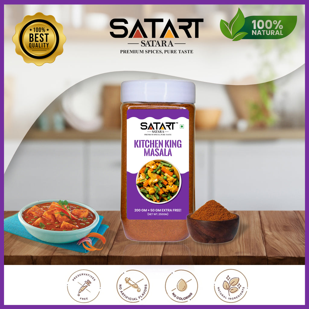 👑 Satara Spices – Kitchen King Masala (25% Extra)