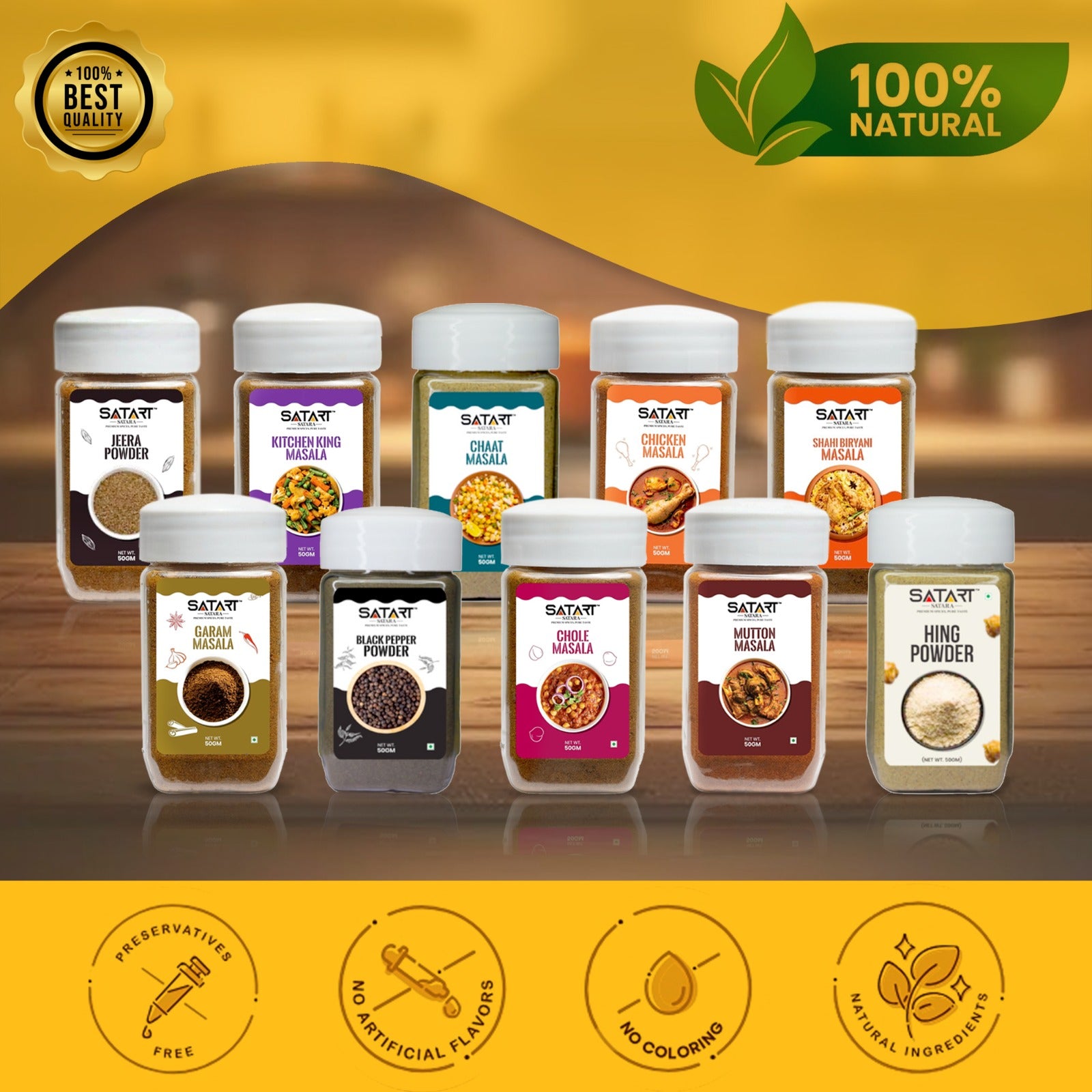 Satara Spices All-in-One Premium Spice Box