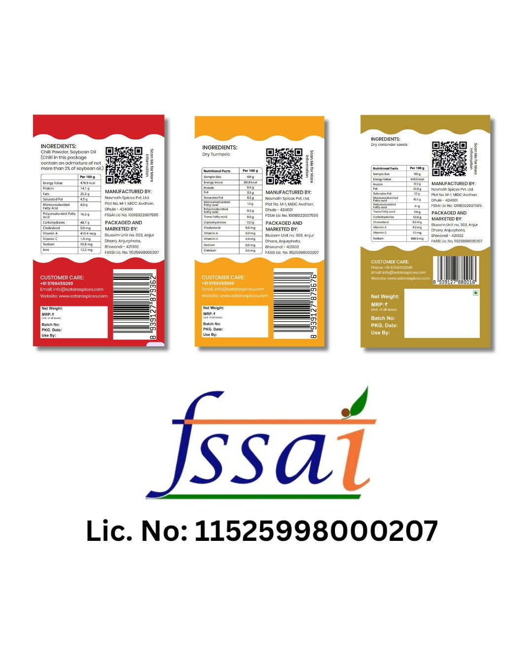 Satara Spices Daily Essentials Combo