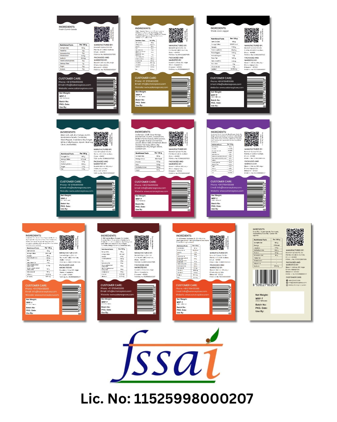 Satara Spices All-in-One Premium Spice Box