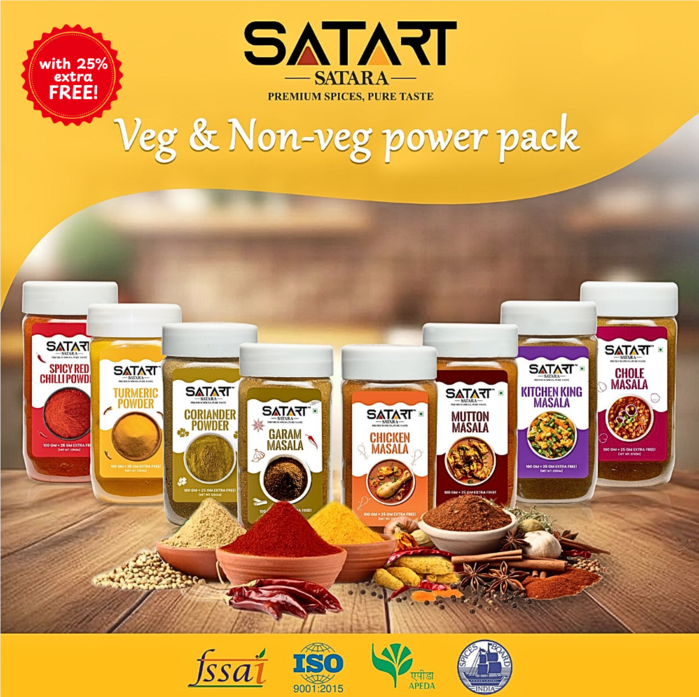 🍲 Satara Spices – Veg & Non-Veg Power Pack